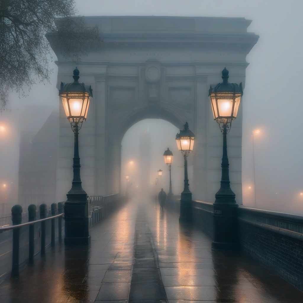 foggy london bridge by Générateur d'images par IA gratuit - Aucune connexion nécessaire✨ | AIGAZOU