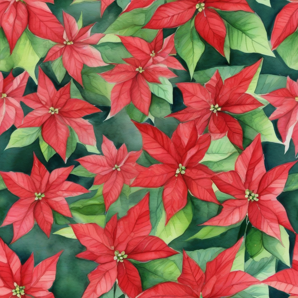 poinsettia watercolor painting by मुफ्त एआई छवि जनरेटर - बिना लॉगिन के✨ | AIGAZOU