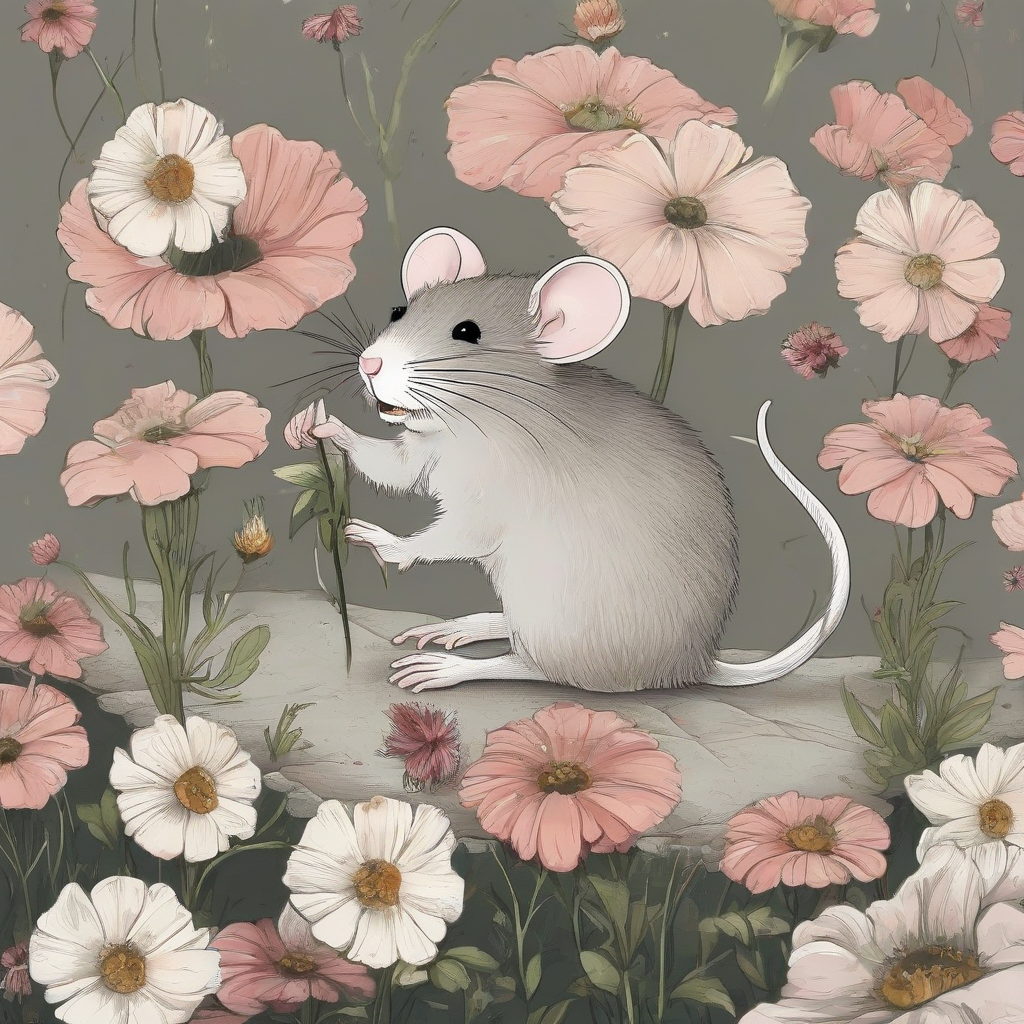 flower under mouse by Free AI Image Generator & Maker - No login required✨ | AIGAZOU