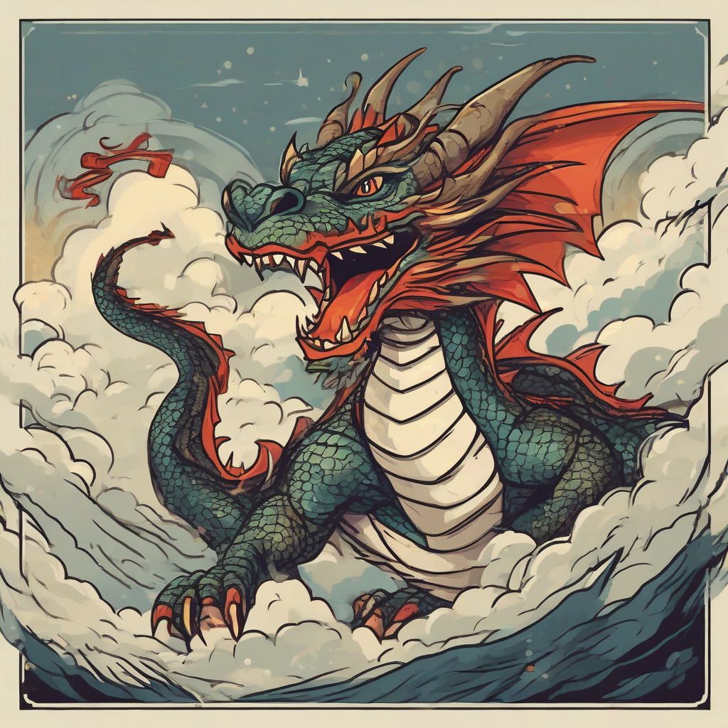 powerful dragon rising in the sky by मुफ्त एआई छवि जनरेटर - बिना लॉगिन के✨ | AIGAZOU