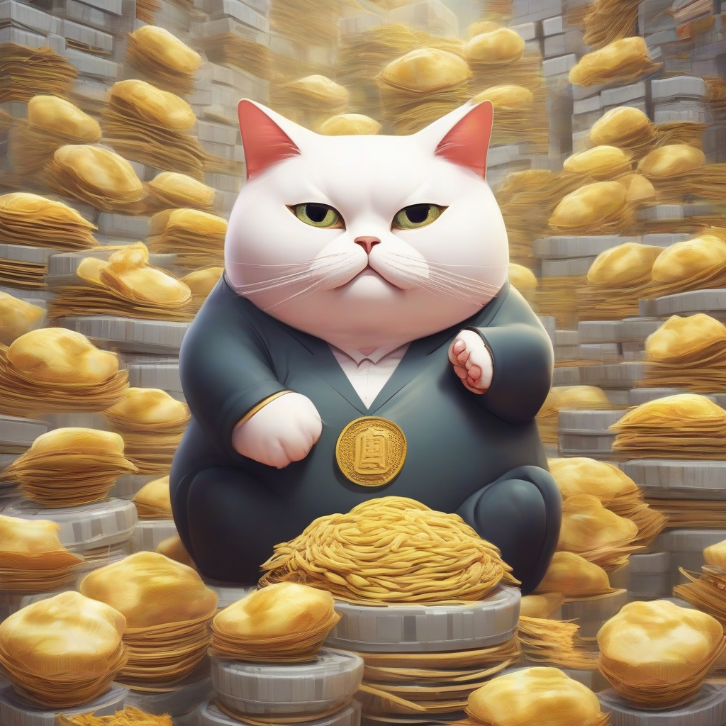 a billion yuan fat cat by Générateur d'images par IA gratuit - Aucune connexion nécessaire✨ | AIGAZOU