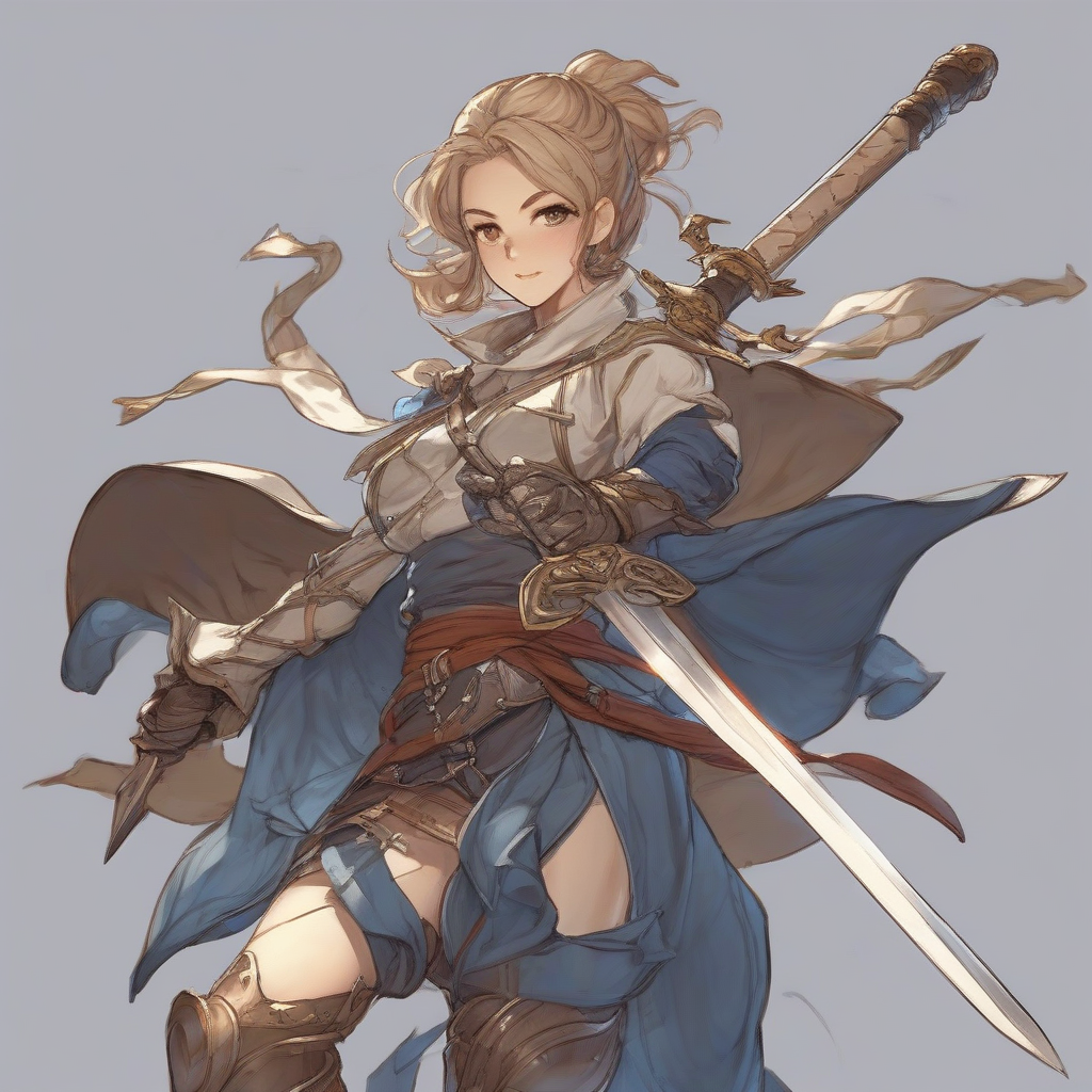 a female swordsman in granblue fantasy style by मुफ्त एआई छवि जनरेटर - बिना लॉगिन के✨ | AIGAZOU