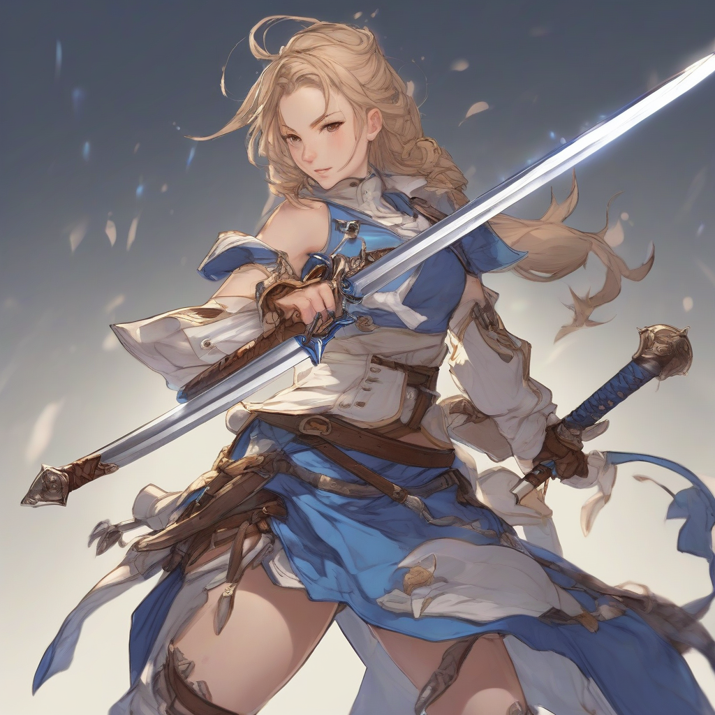 a female swordsman in granblue fantasy style by मुफ्त एआई छवि जनरेटर - बिना लॉगिन के✨ | AIGAZOU