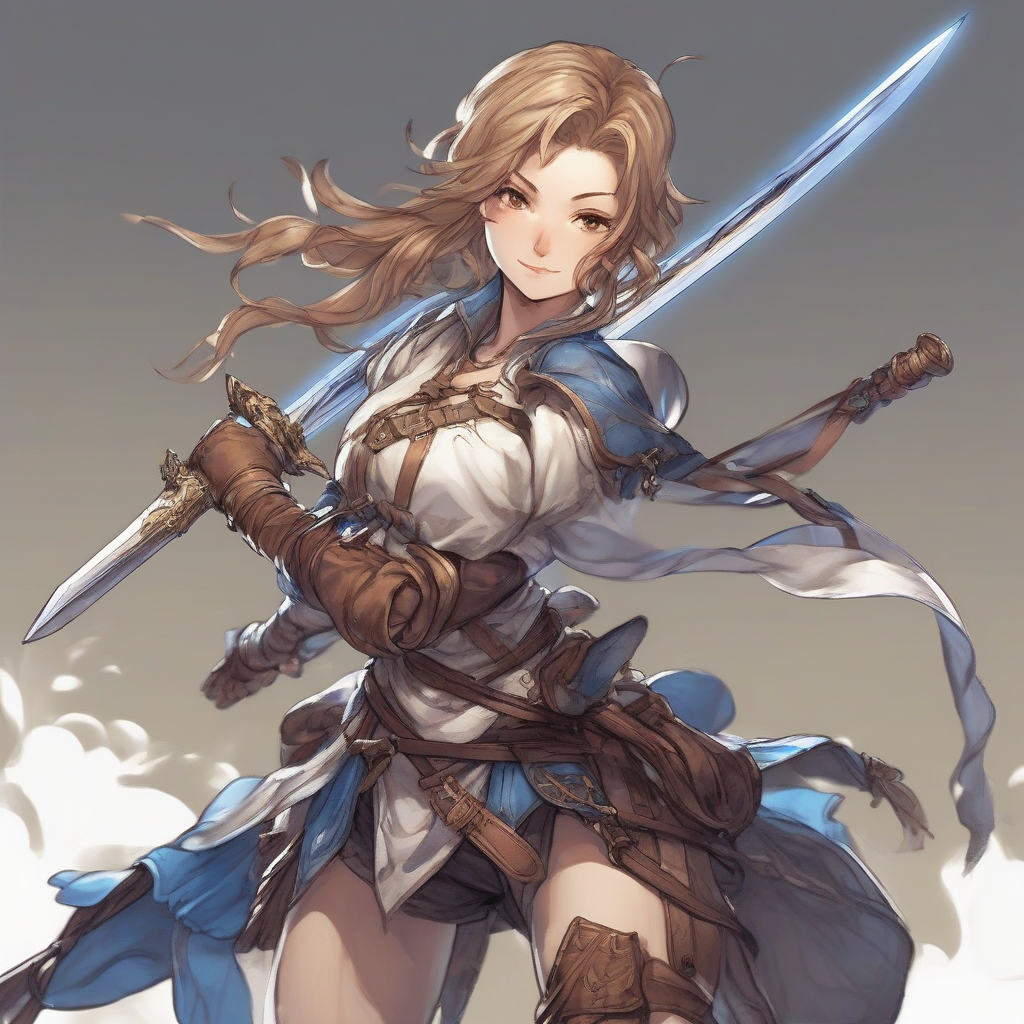 a female swordsman in granblue fantasy style by मुफ्त एआई छवि जनरेटर - बिना लॉगिन के✨ | AIGAZOU