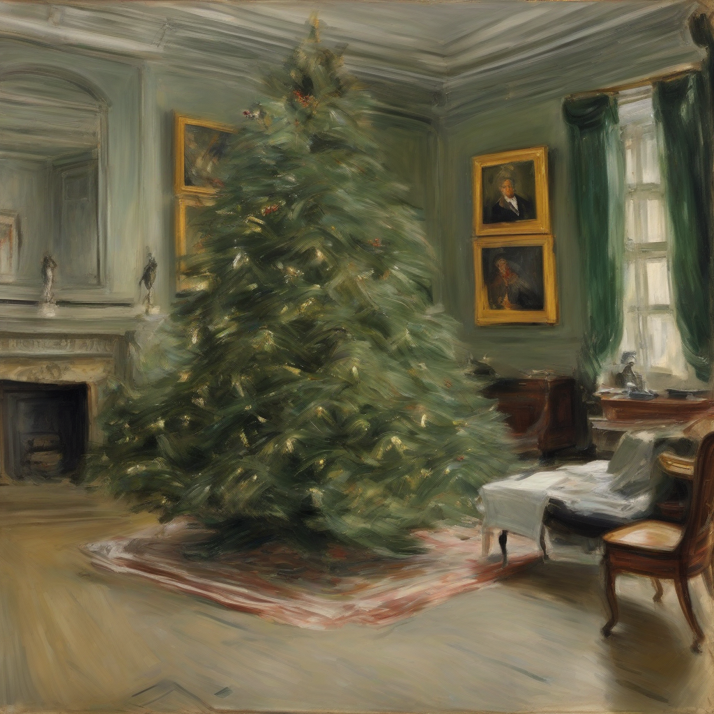 max liebermann christmas tree painting by मुफ्त एआई छवि जनरेटर - बिना लॉगिन के✨ | AIGAZOU