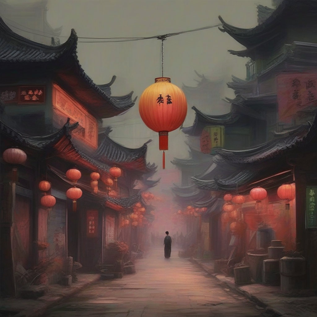 chinese realistic colorful eerie street by मुफ्त एआई छवि जनरेटर - बिना लॉगिन के✨ | AIGAZOU