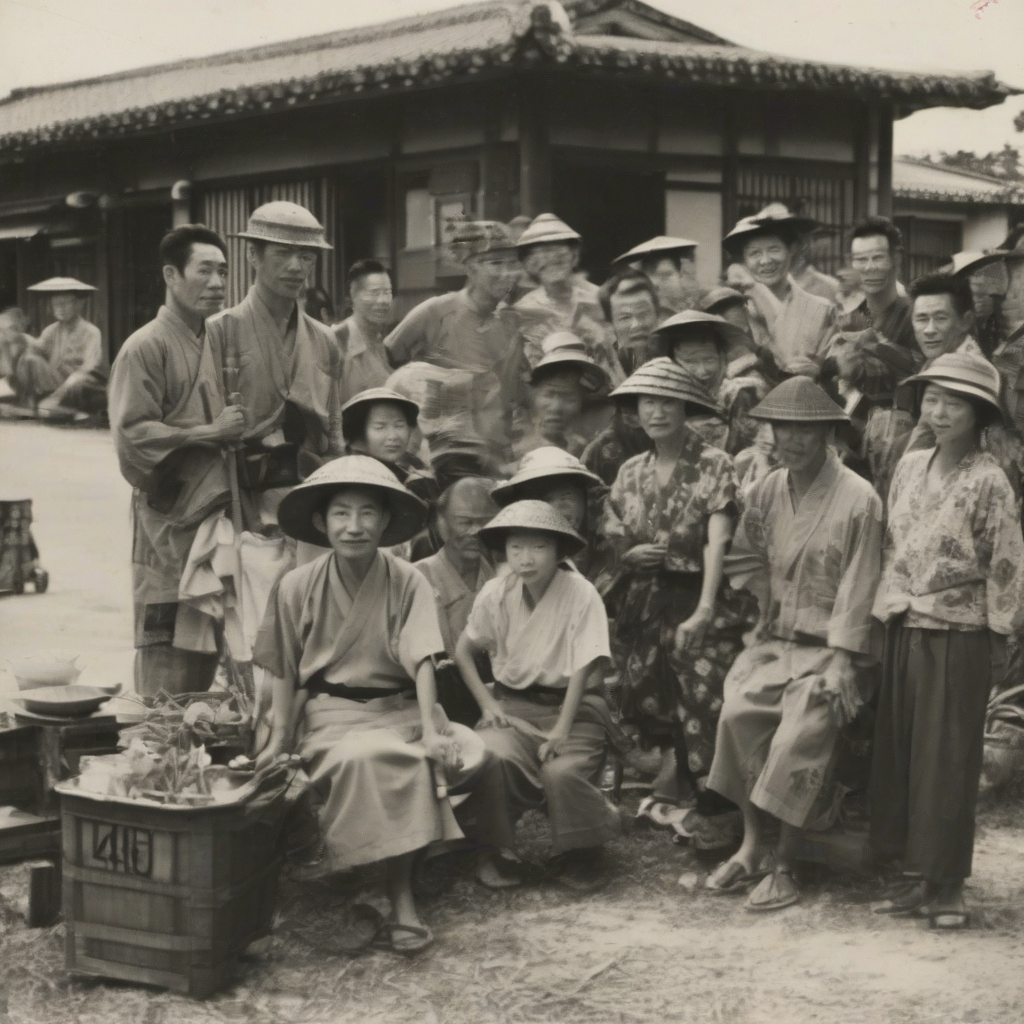 people of okinawa in the showa era by मुफ्त एआई छवि जनरेटर - बिना लॉगिन के✨ | AIGAZOU