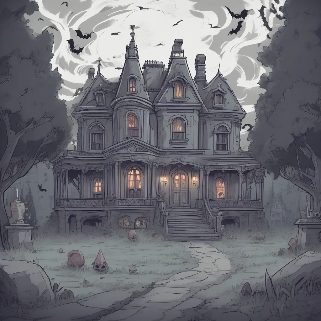 haunted mansion with demons and ghosts by Générateur d'images par IA gratuit - Aucune connexion nécessaire✨ | AIGAZOU