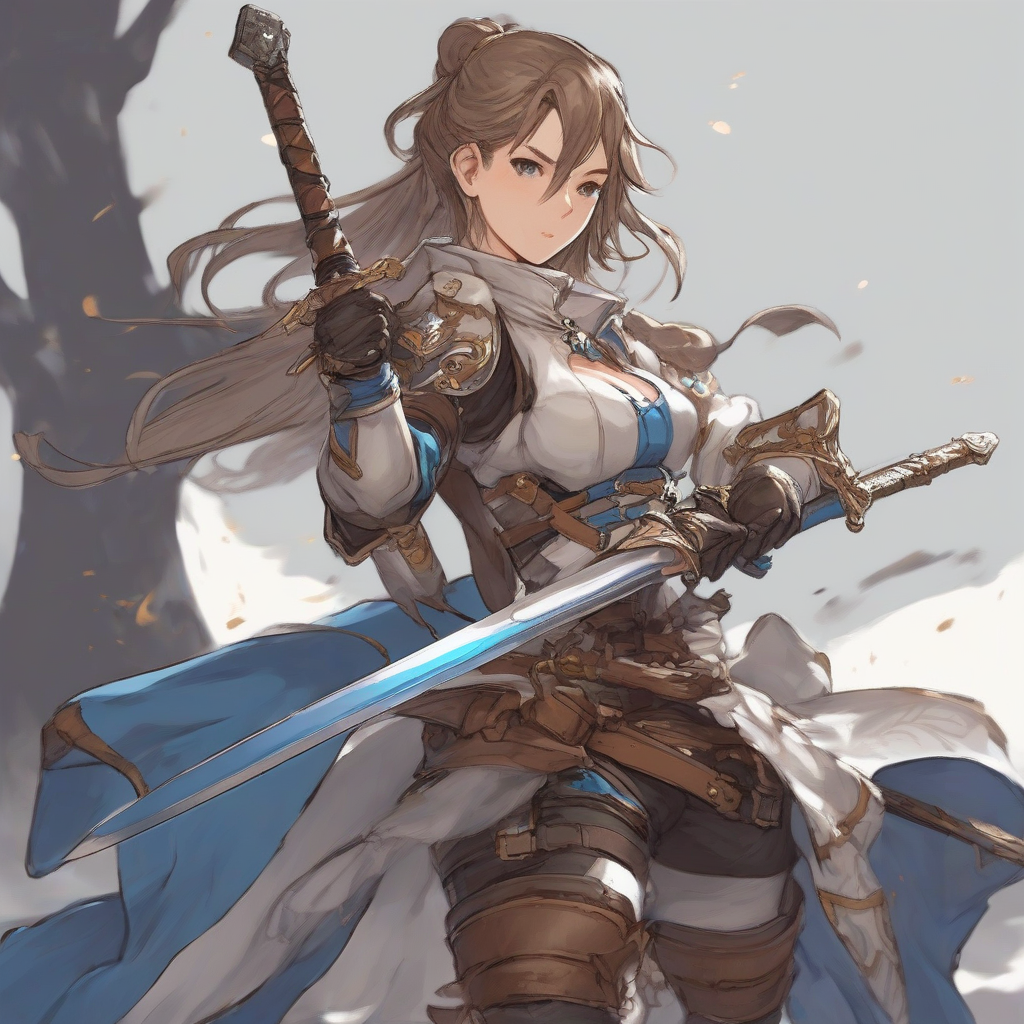 a female swordsman in granblue fantasy style by मुफ्त एआई छवि जनरेटर - बिना लॉगिन के✨ | AIGAZOU