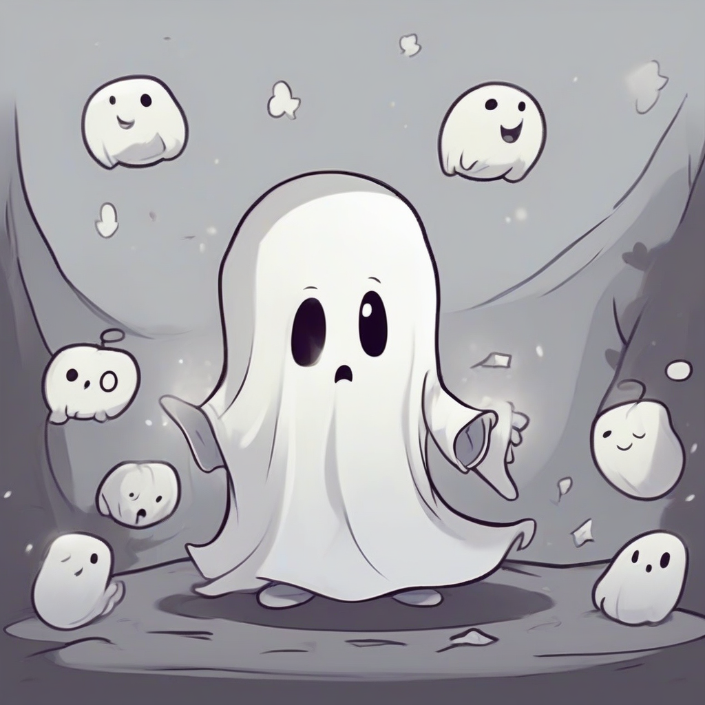 a cute ghost character by मुफ्त एआई छवि जनरेटर - बिना लॉगिन के✨ | AIGAZOU