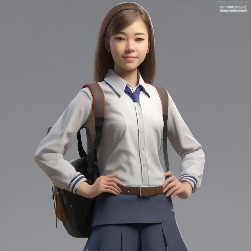 ai thinks functional importance high school girl uniform by मुफ्त एआई छवि जनरेटर - बिना लॉगिन के✨ | AIGAZOU