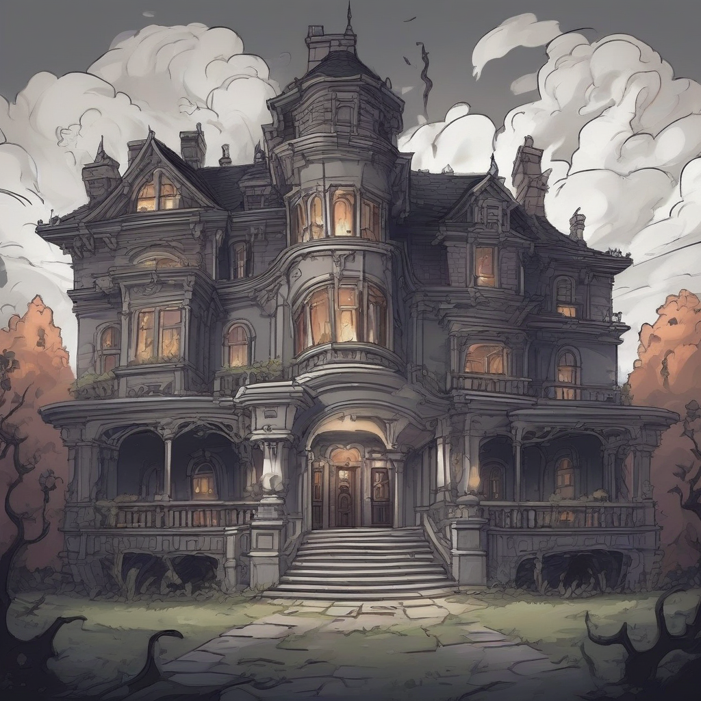 haunted mansion with ghosts and demons by मुफ्त एआई छवि जनरेटर - बिना लॉगिन के✨ | AIGAZOU