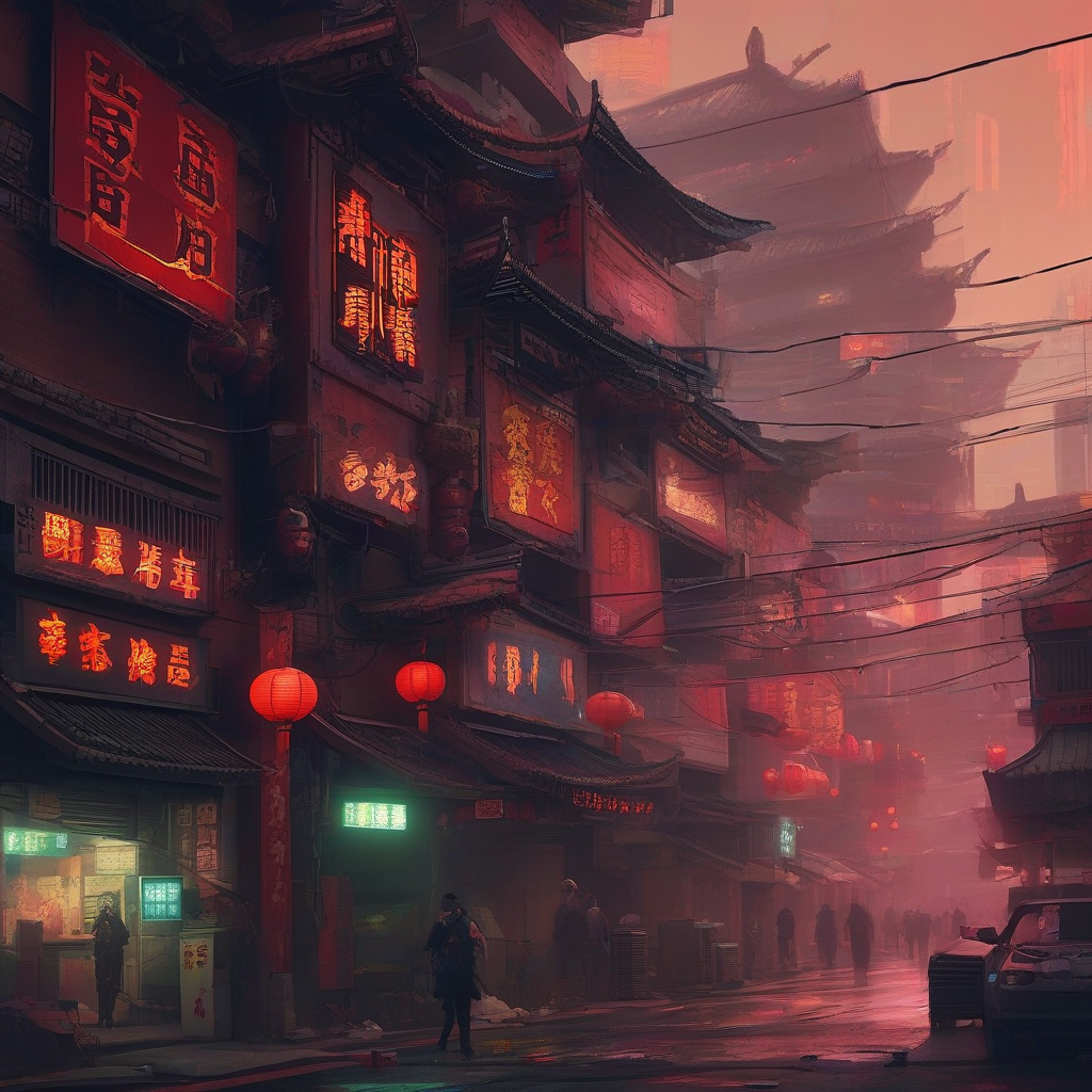 cyberpunk chinatown by मुफ्त एआई छवि जनरेटर - बिना लॉगिन के✨ | AIGAZOU