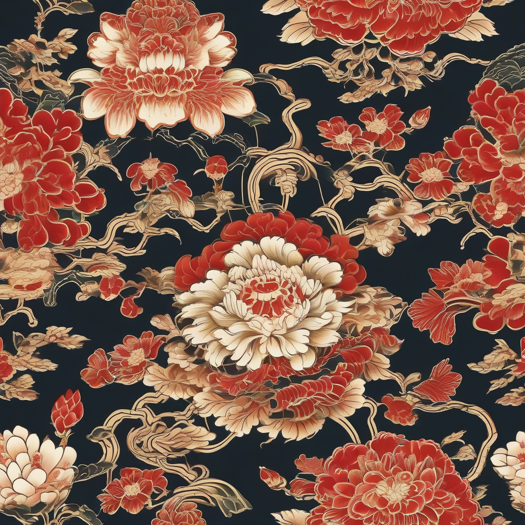 traditional chinese floral patterns by Générateur d'images par IA gratuit - Aucune connexion nécessaire✨ | AIGAZOU