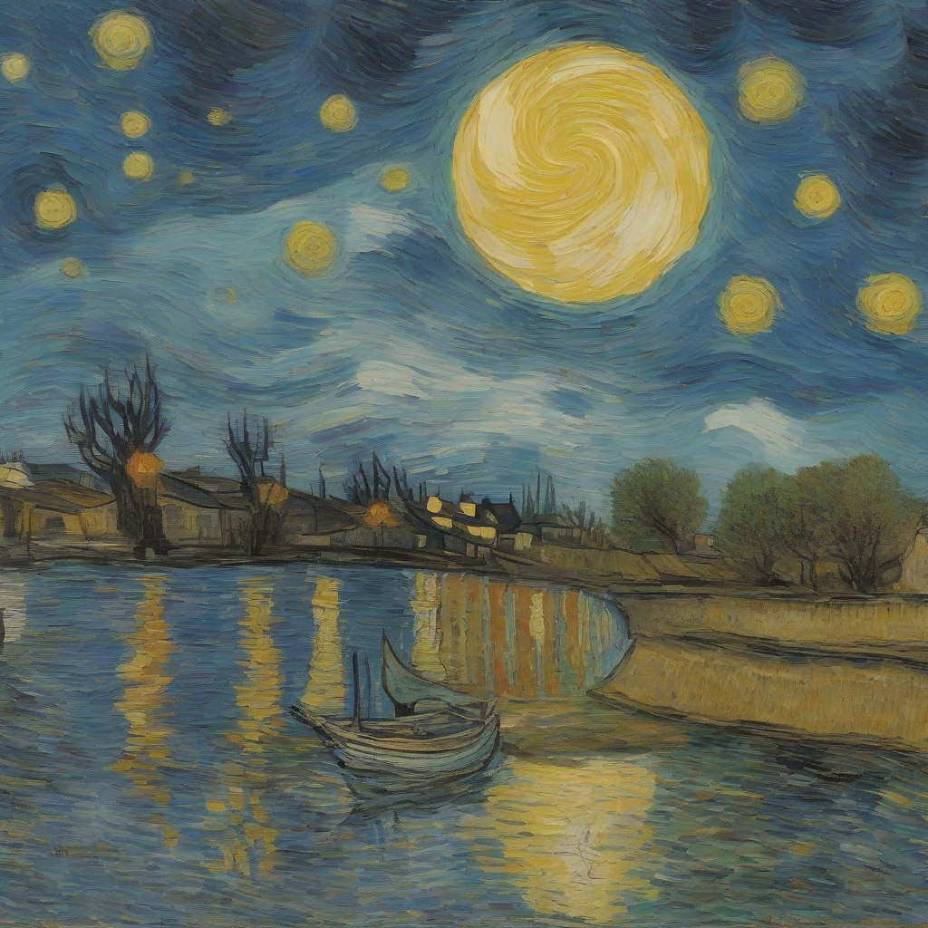 mond in van gogh by मुफ्त एआई छवि जनरेटर - बिना लॉगिन के✨ | AIGAZOU