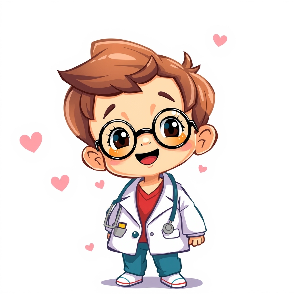 fun colorful illustration of a child doctor by मुफ्त एआई छवि जनरेटर - बिना लॉगिन के✨ | AIGAZOU