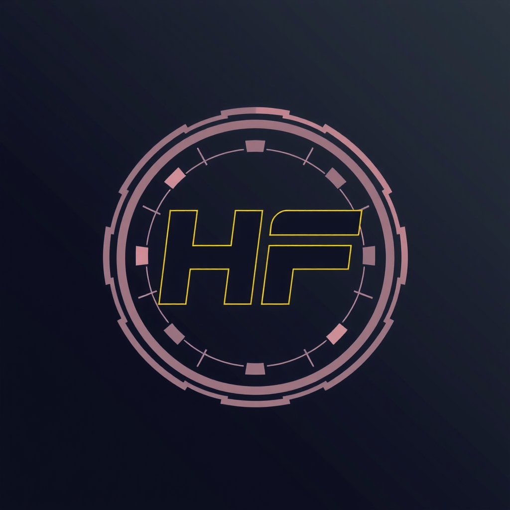 logo design hf letters tech modern by मुफ्त एआई छवि जनरेटर - बिना लॉगिन के✨ | AIGAZOU