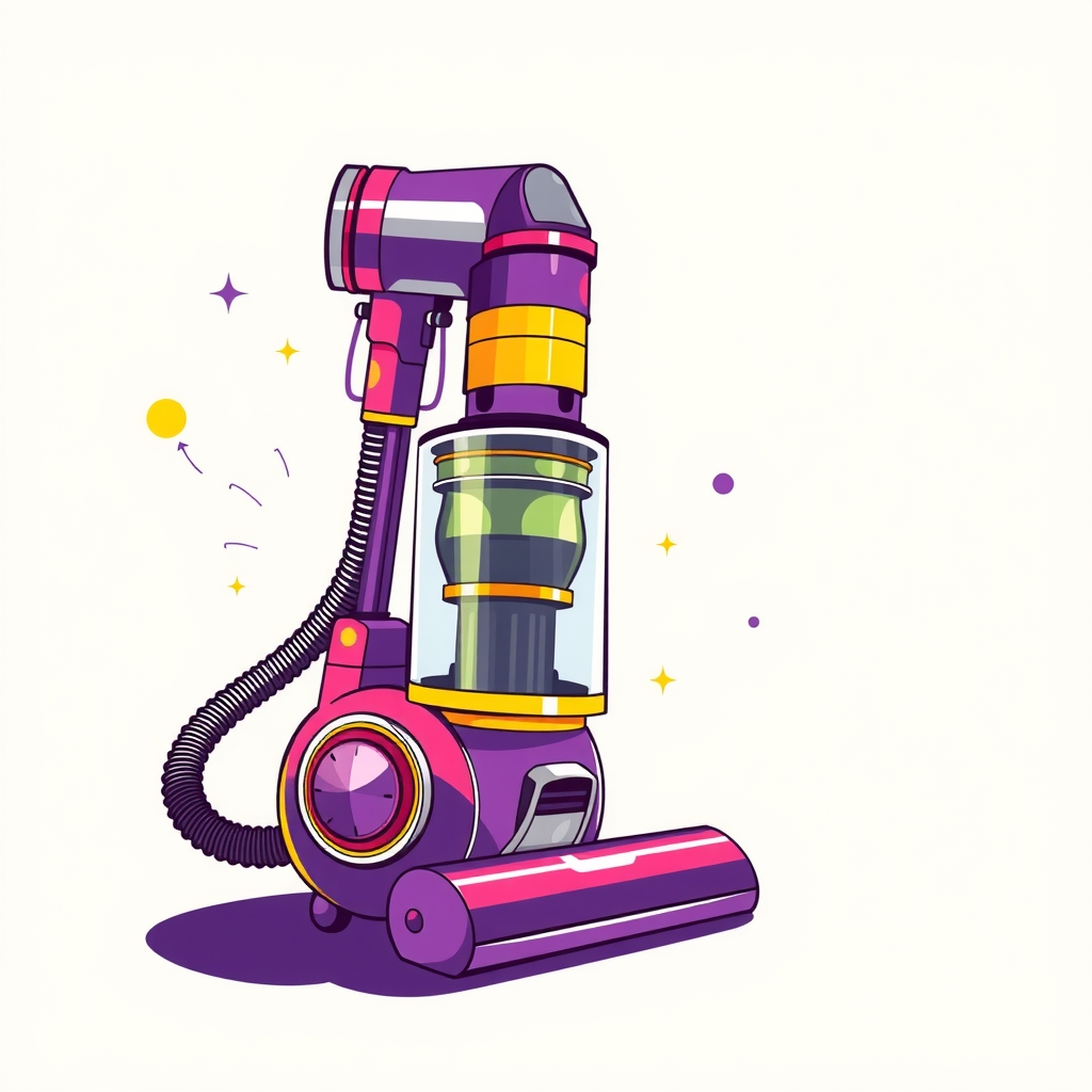 fun colorful illustration dyson vacuum by मुफ्त एआई छवि जनरेटर - बिना लॉगिन के✨ | AIGAZOU