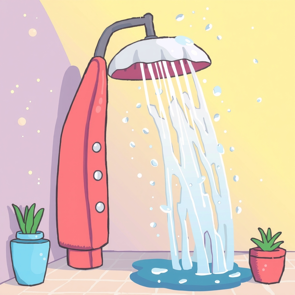 fun colorful illustration of a shower by मुफ्त एआई छवि जनरेटर - बिना लॉगिन के✨ | AIGAZOU