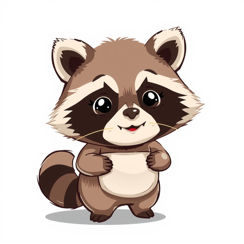 cute raccoon with pocket cartoon by मुफ्त एआई छवि जनरेटर - बिना लॉगिन के✨ | AIGAZOU