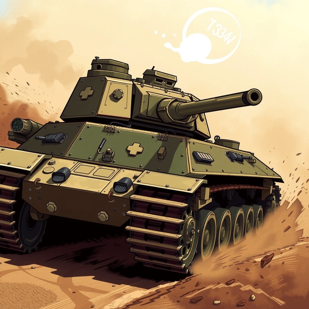 t34 by 免费AI图像生成工具 | AIGAZOU