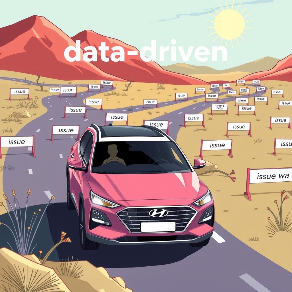 data driven car navigating obstacles by मुफ्त एआई छवि जनरेटर - बिना लॉगिन के✨ | AIGAZOU