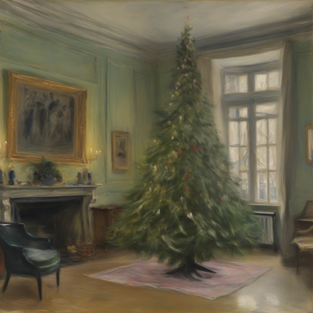 max liebermann christmas tree painting by मुफ्त एआई छवि जनरेटर - बिना लॉगिन के✨ | AIGAZOU