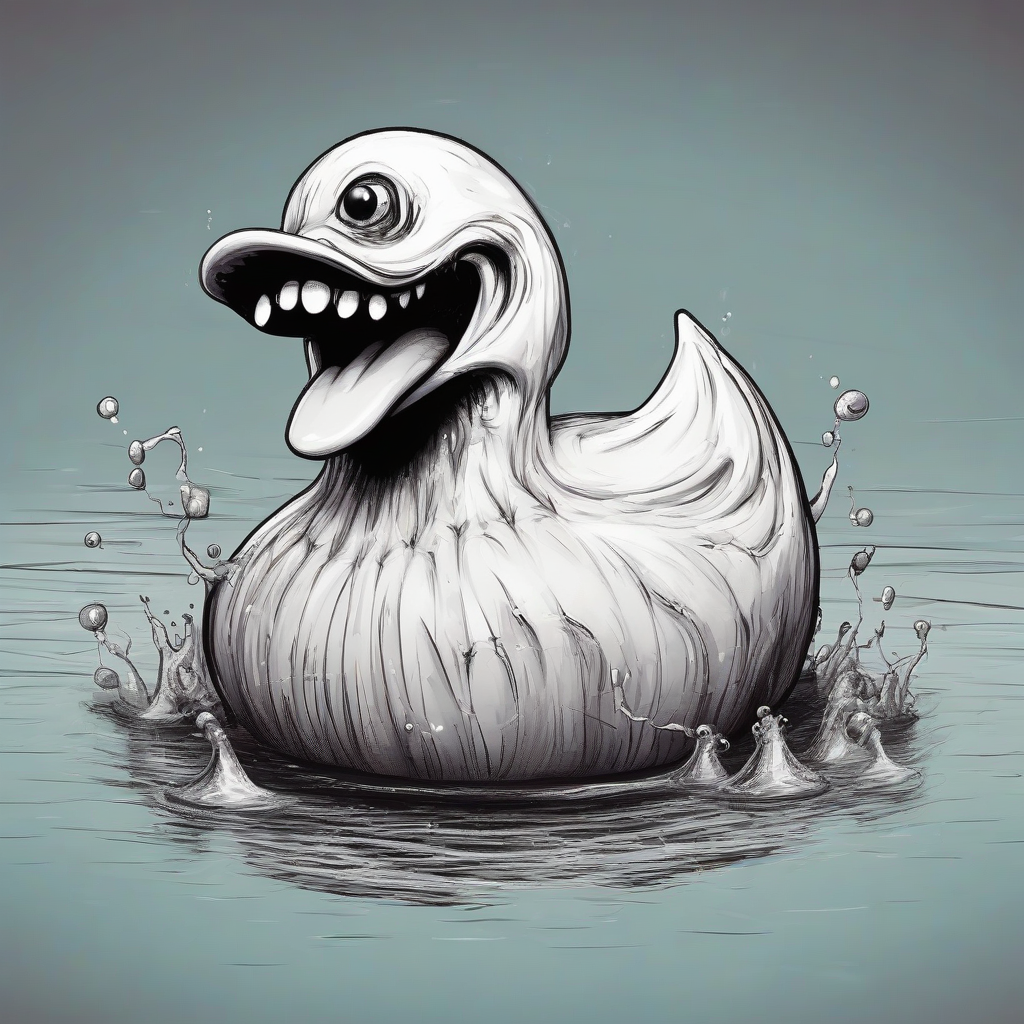 rubber duck with monster teeth by Générateur d'images par IA gratuit - Aucune connexion nécessaire✨ | AIGAZOU