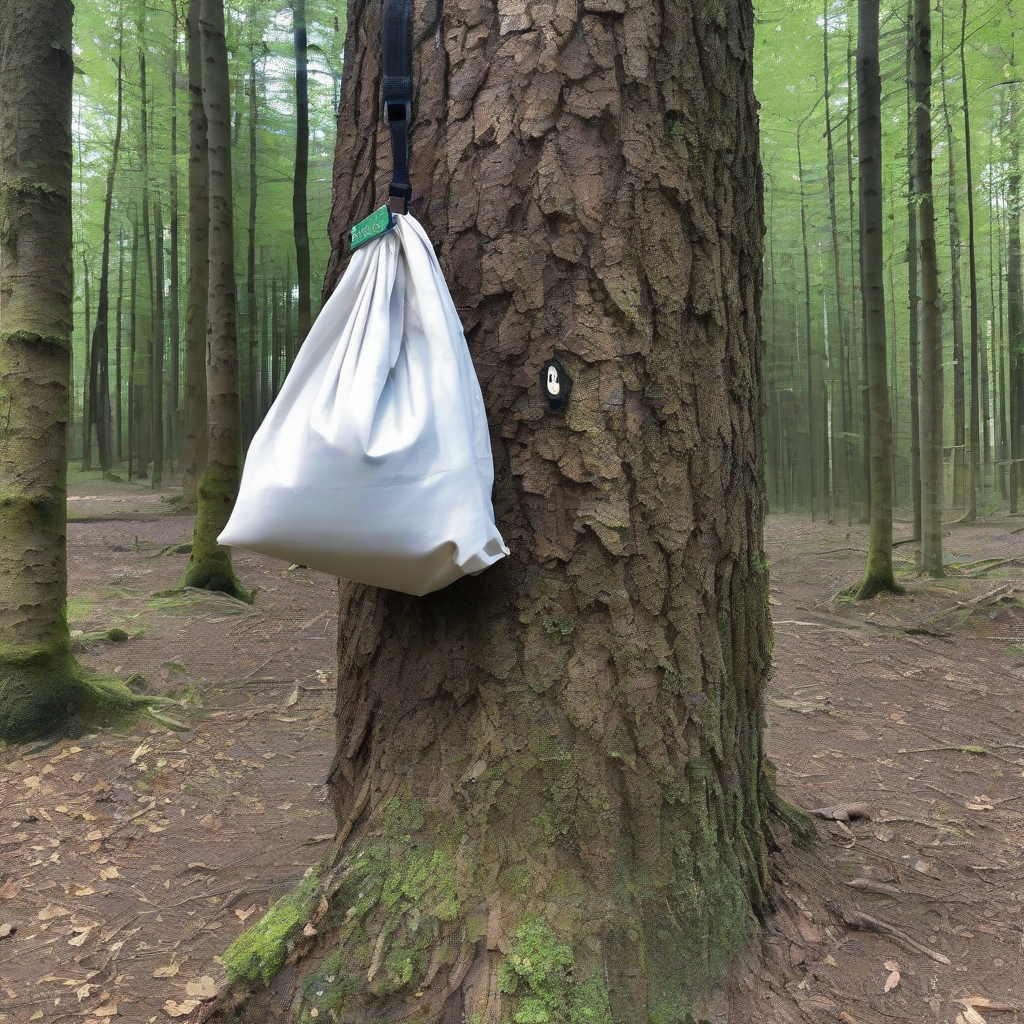 geocaching in the forest with hidden bag by मुफ्त एआई छवि जनरेटर - बिना लॉगिन के✨ | AIGAZOU