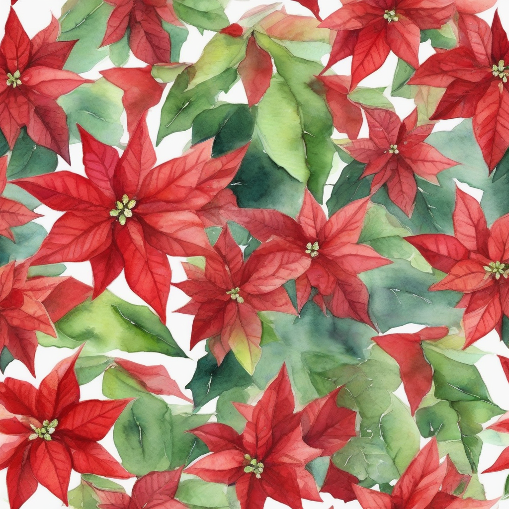 poinsettia watercolor painting by मुफ्त एआई छवि जनरेटर - बिना लॉगिन के✨ | AIGAZOU