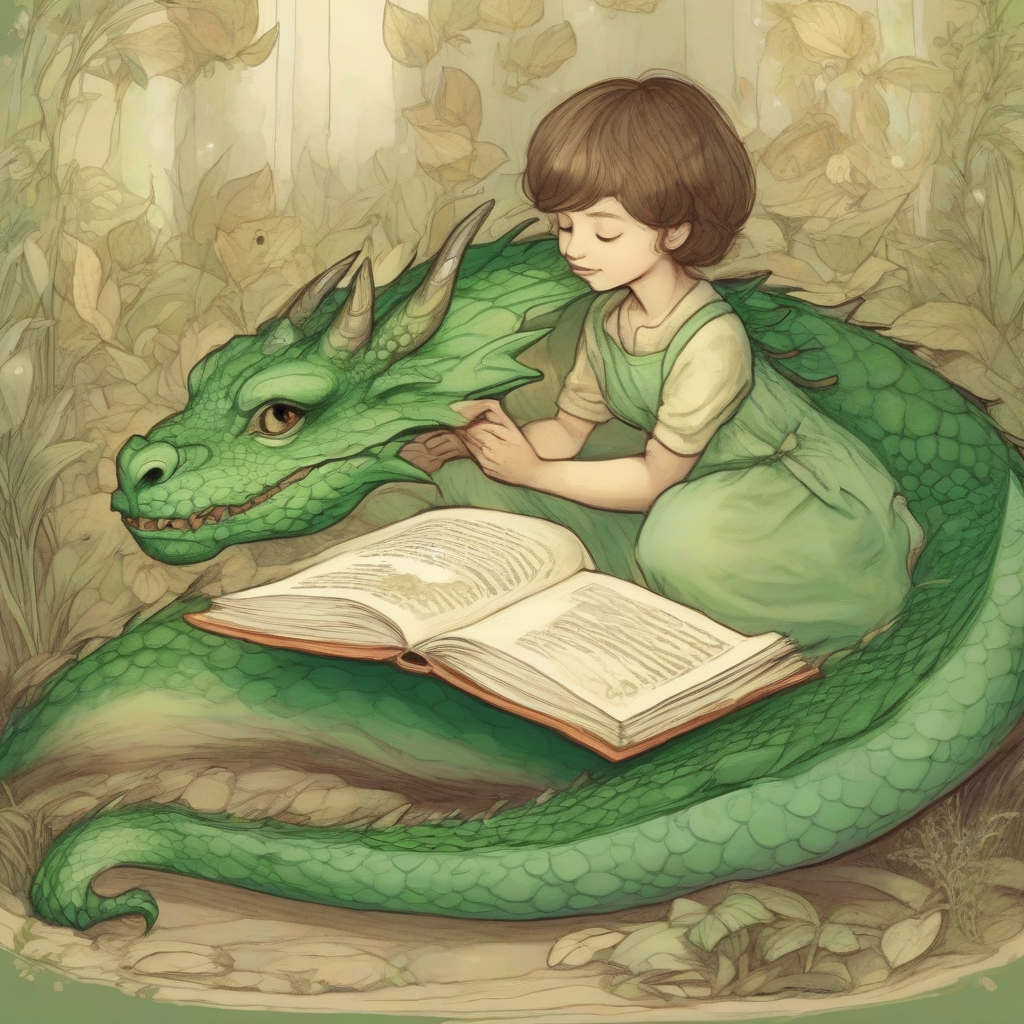 a child reads about dragons and fairies by मुफ्त एआई छवि जनरेटर - बिना लॉगिन के✨ | AIGAZOU