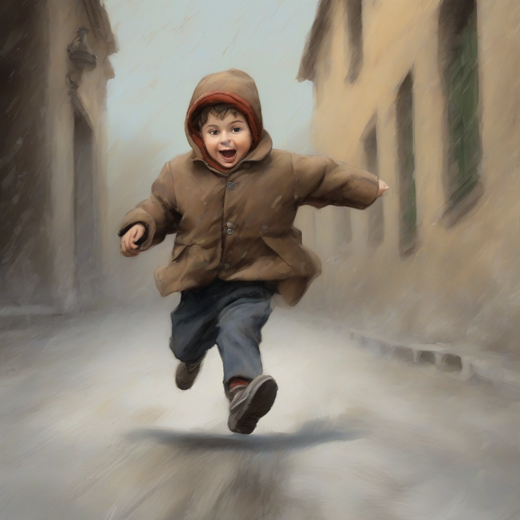 giovanni in a coat suddenly runs full speed by मुफ्त एआई छवि जनरेटर - बिना लॉगिन के✨ | AIGAZOU