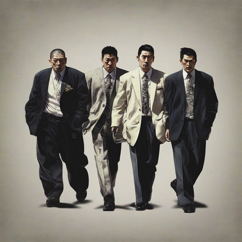 five yakuza gang members by मुफ्त एआई छवि जनरेटर - बिना लॉगिन के✨ | AIGAZOU