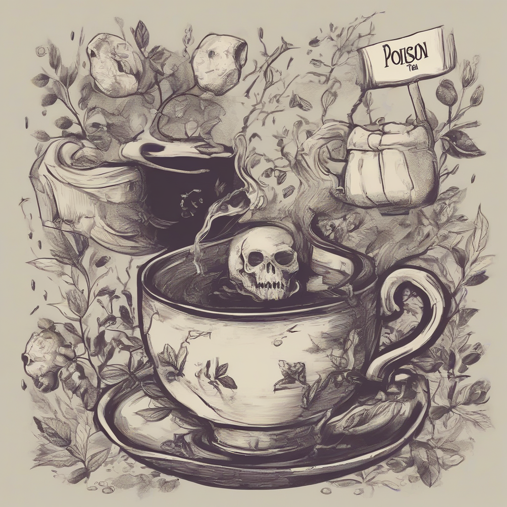 poison tea by 免费AI图像生成工具 | AIGAZOU