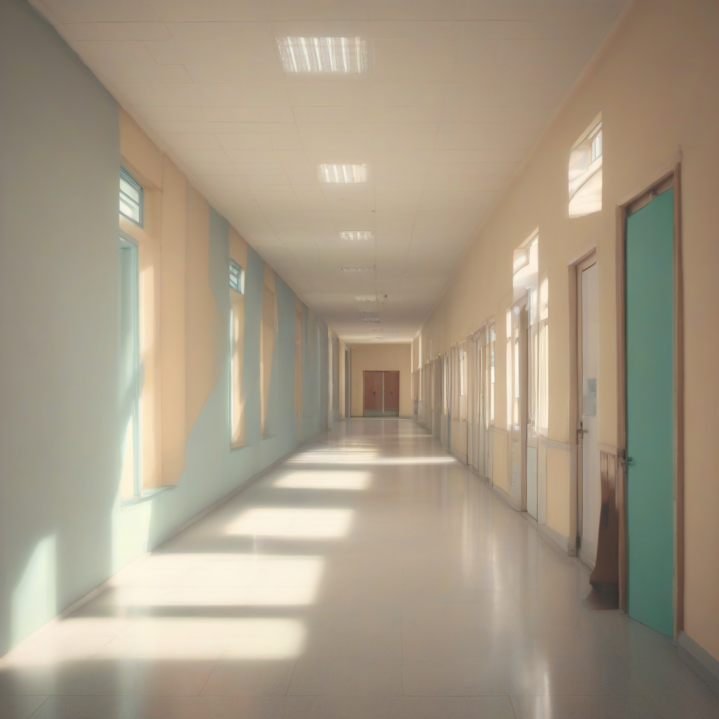 school corridor light colors by Générateur d'images par IA gratuit - Aucune connexion nécessaire✨ | AIGAZOU