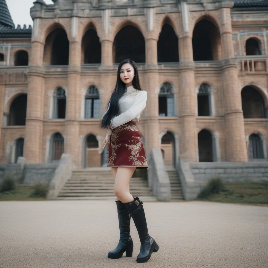 a beautiful chinese girl in european castle by मुफ्त एआई छवि जनरेटर - बिना लॉगिन के✨ | AIGAZOU