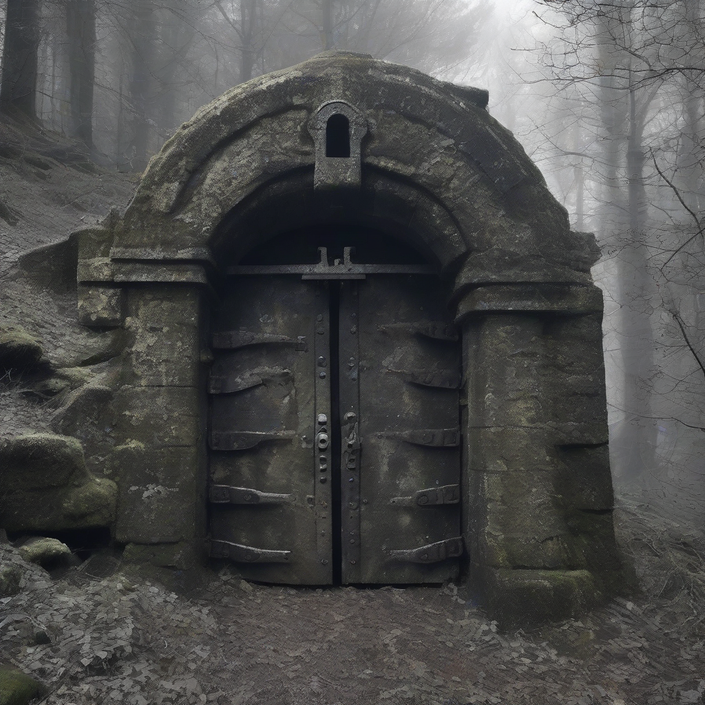 ancient granite vault in sinister forest by मुफ्त एआई छवि जनरेटर - बिना लॉगिन के✨ | AIGAZOU