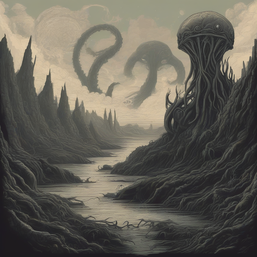 lovecraftian landscape by मुफ्त एआई छवि जनरेटर - बिना लॉगिन के✨ | AIGAZOU