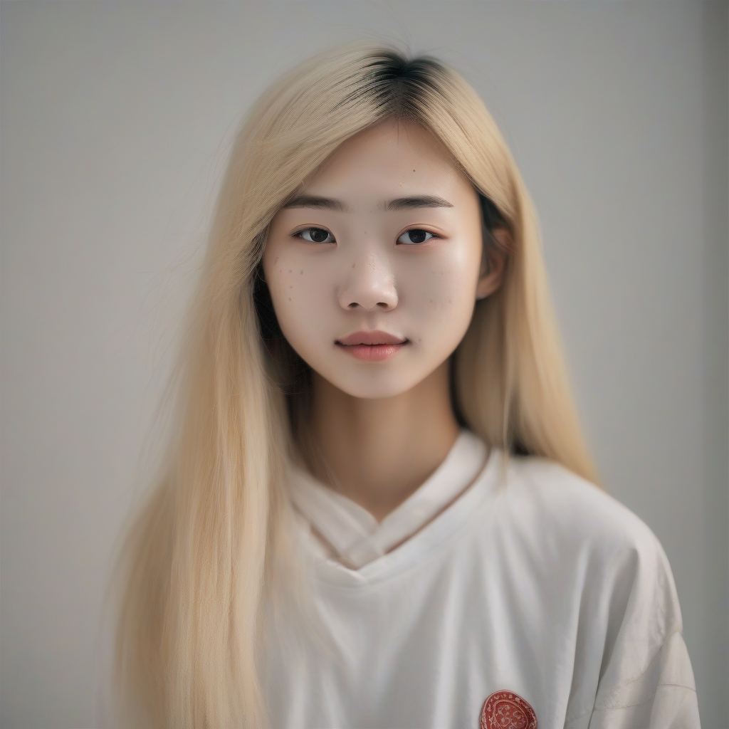 chinese teenage blonde girl with spikes by मुफ्त एआई छवि जनरेटर - बिना लॉगिन के✨ | AIGAZOU