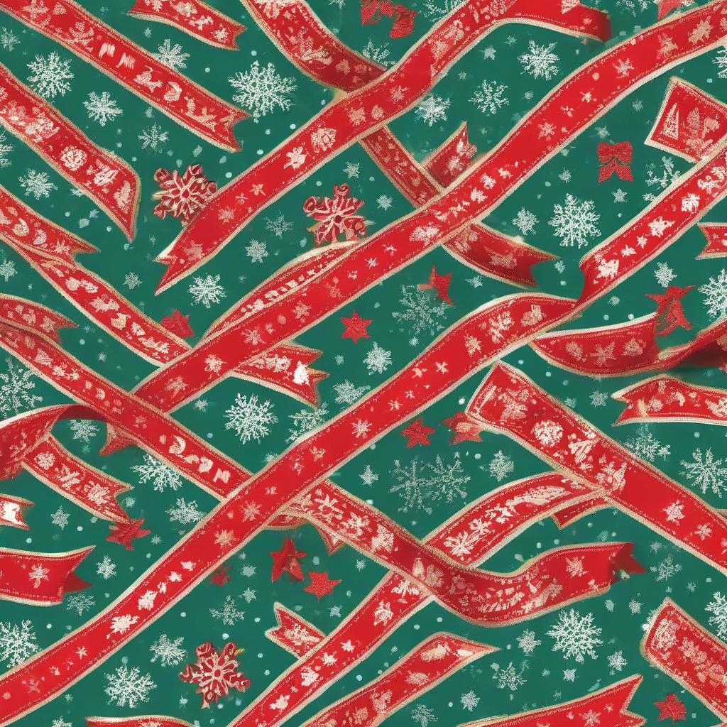 christmas pattern on a ribbon by मुफ्त एआई छवि जनरेटर - बिना लॉगिन के✨ | AIGAZOU