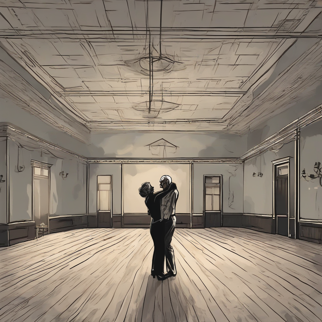 an old man dances alone in an empty ballroom by मुफ्त एआई छवि जनरेटर - बिना लॉगिन के✨ | AIGAZOU