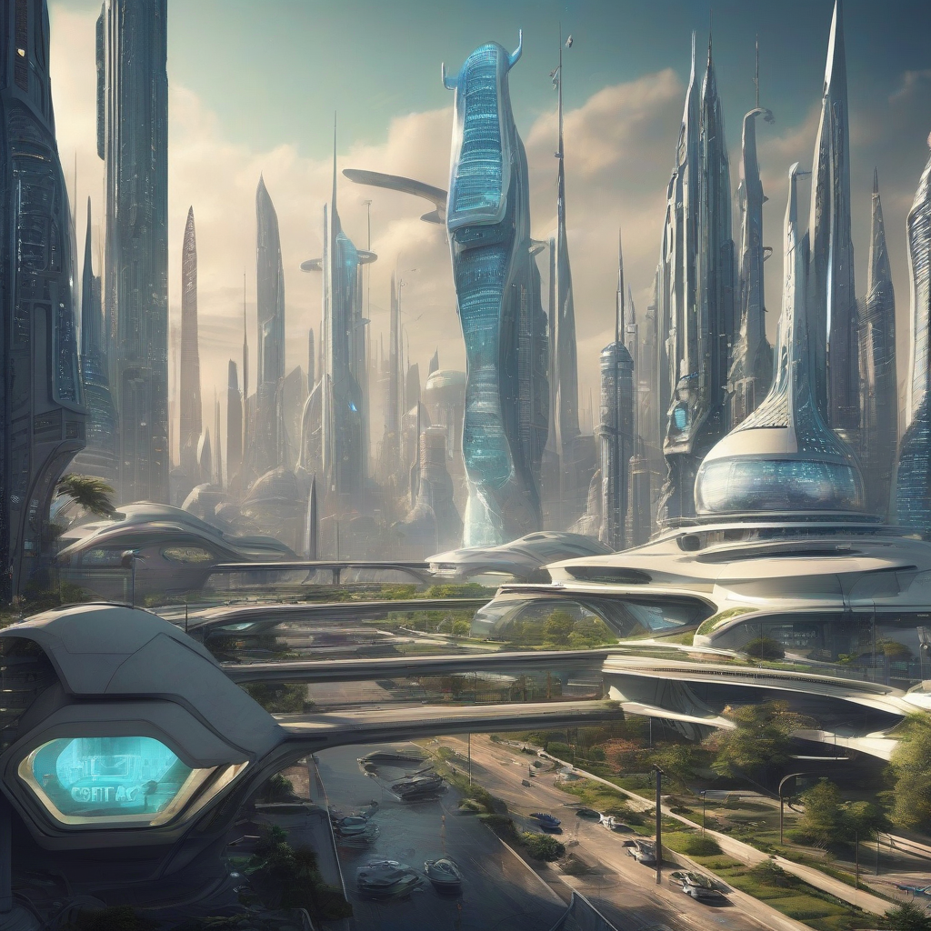 future city by Générateur d'images par IA gratuit - Aucune connexion nécessaire✨ | AIGAZOU