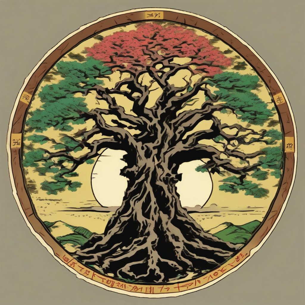 a colored emblem of the tree of asunar by मुफ्त एआई छवि जनरेटर - बिना लॉगिन के✨ | AIGAZOU