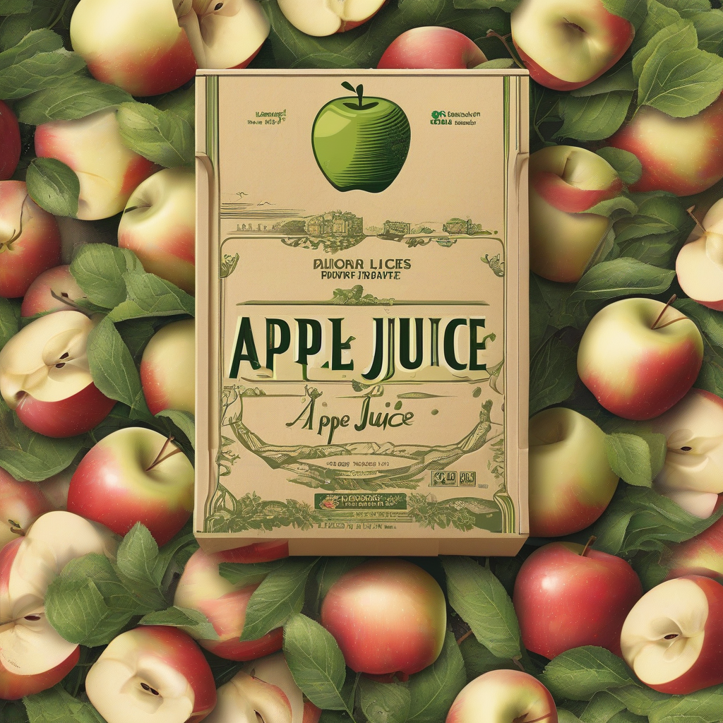 apple juice in a paper pack by मुफ्त एआई छवि जनरेटर - बिना लॉगिन के✨ | AIGAZOU