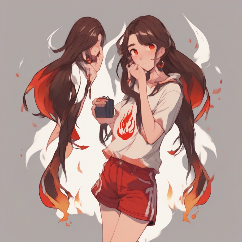 adolescent girl with straight brown hair by 무료 AI 이미지 생성기 - 로그인 필요 없음✨ | AIGAZOU