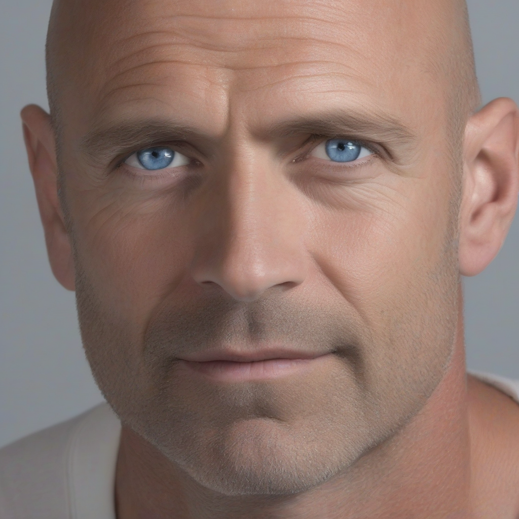 robust bald blue eyed 48 year old man by मुफ्त एआई छवि जनरेटर - बिना लॉगिन के✨ | AIGAZOU