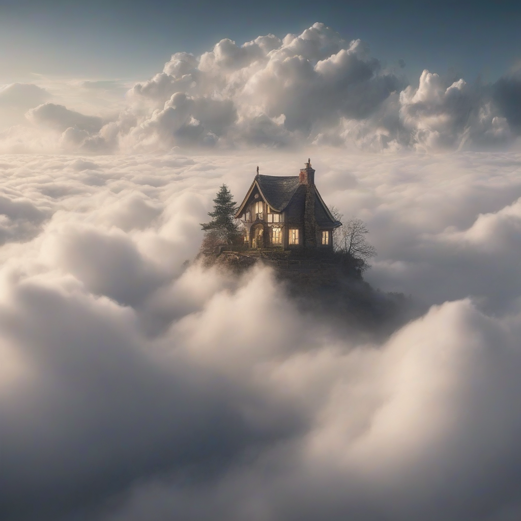 a home of angels above the clouds by मुफ्त एआई छवि जनरेटर - बिना लॉगिन के✨ | AIGAZOU