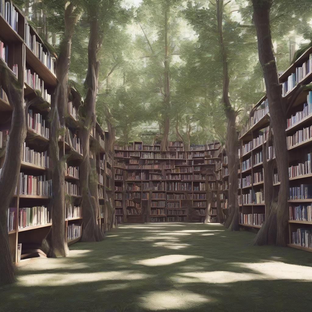 forest library in the tree by मुफ्त एआई छवि जनरेटर - बिना लॉगिन के✨ | AIGAZOU