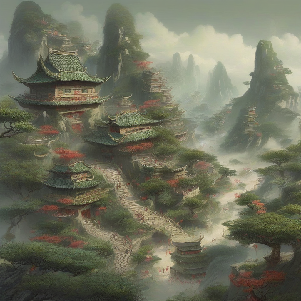 chinese fantasy cultivation realistic sect by Générateur d'images par IA gratuit - Aucune connexion nécessaire✨ | AIGAZOU