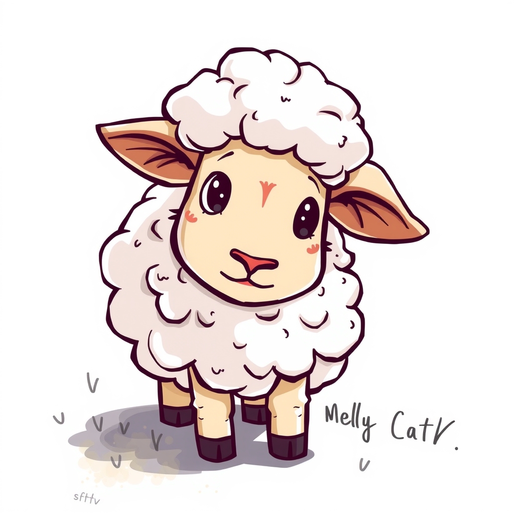 sheep illustration for group chat thumbnail by मुफ्त एआई छवि जनरेटर - बिना लॉगिन के✨ | AIGAZOU